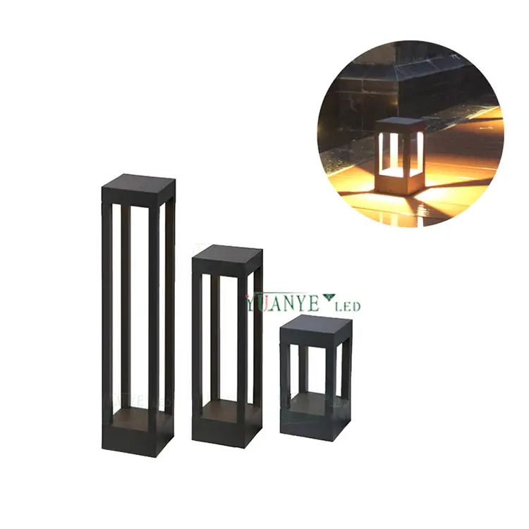 Yuanyeled - Luzes de jardim de gramado rgbwy ao ar livre 5W 9W 12W LEAD LED BOLLARD LAMPS ZIGBEE3.0 Multi canal YY -CPS075A 1