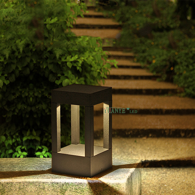 YUANYELED- 야외 RGBWY 잔디밭 정원 조명 5W 9W 12W LED 볼라드 램프 Zigbee3.0 멀티 채널 YY -CPS075A 13