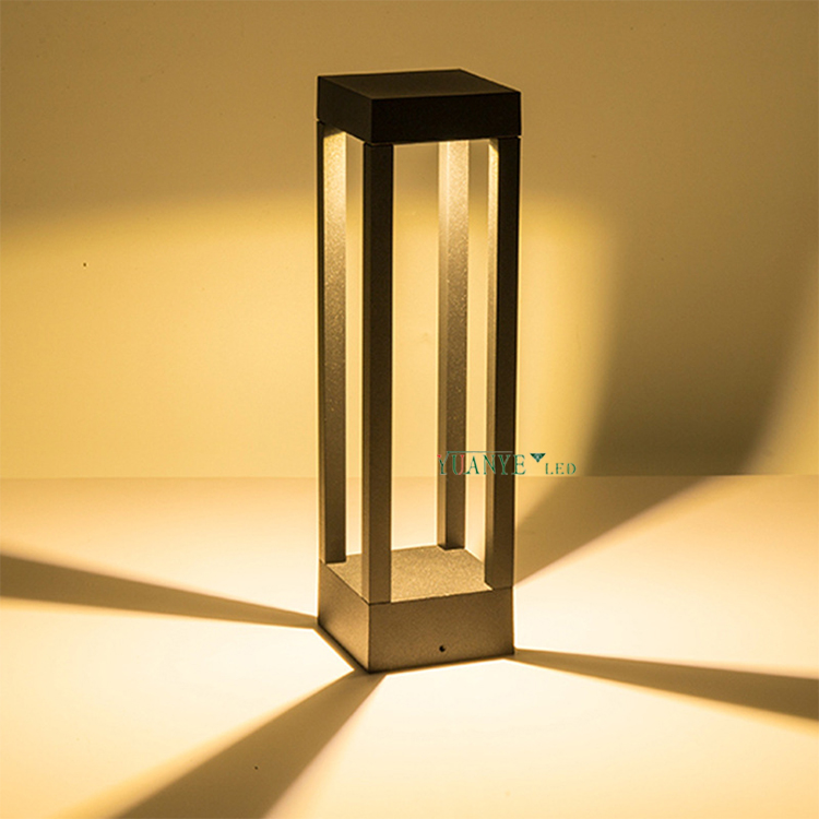 YUANYELED- 야외 RGBWY 잔디밭 정원 조명 5W 9W 12W LED 볼라드 램프 Zigbee3.0 멀티 채널 YY -CPS075A 8