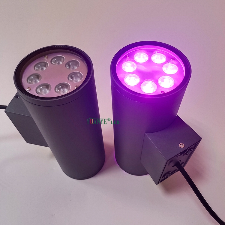 Nordische moderne Wandleuchte RGB RGBW einzigartige Wandleuchten für die Garage Stadium Dekoration YY-BDR025 7