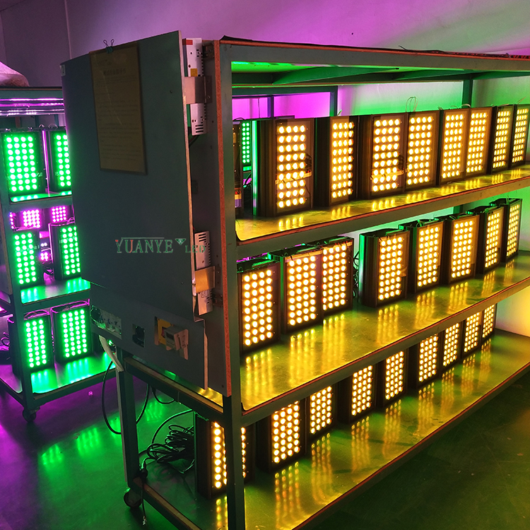 Calidad IP65 Impermeable a la luz de color a todo color RGBW 54W 90W 120W 162W Fabricantes de luz de etapa YY-SG001 9