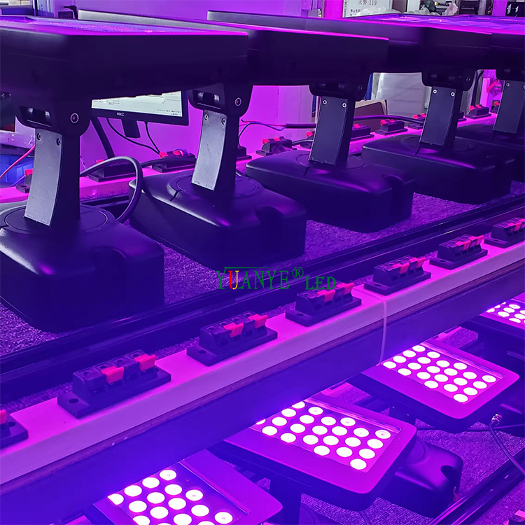 Lampu Banjir LED Voltan Luaran DC/AC 110V 120V 265V RGBW Untuk Model Peringkat Pub Tarian Lantai YY-SG34 9