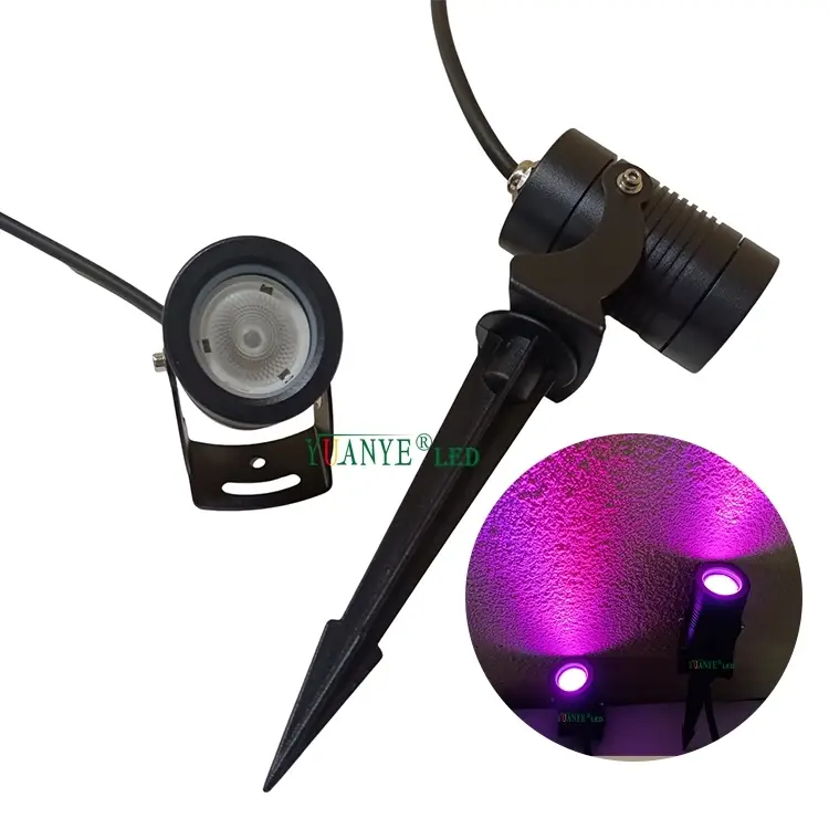 Lámpara de espiga LED RGB RGBW Modern Luxury 3W 6W 9W 24W Proyección de árboles hacia abajo Lámpara de pared yy-tg2kws 1