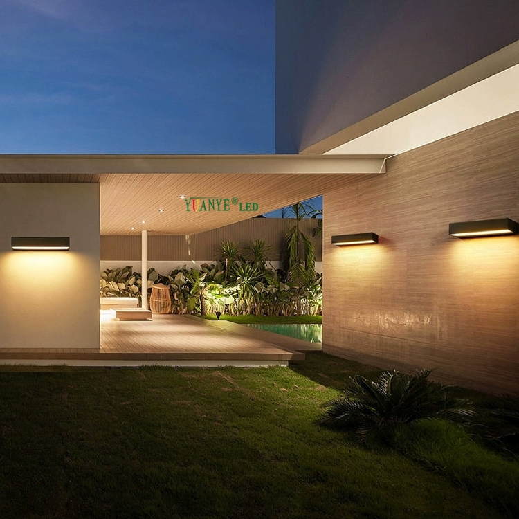 Водонепроницаемый IP65 220V Новый дизайн оптом цена на стены лампы алюминий для коридора вилла сад Yy-bdl011 11