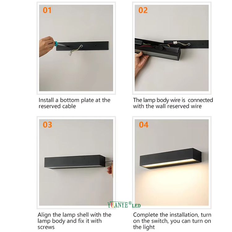 Водонепроницаемый IP65 220V Новый дизайн оптом цена на стены лампы алюминий для коридора вилла сад Yy-bdl011 9