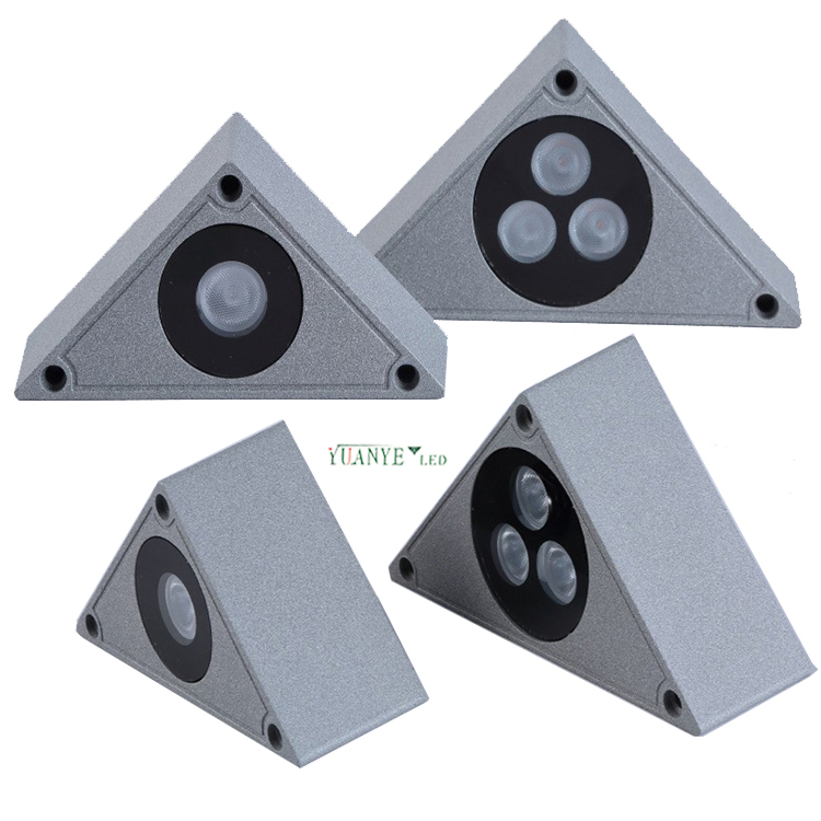 Triángulo de luz LED al aire libre en interiores con forma 1W 3W 5W 6W IP65 Aluminio para la decoración del pasillo del corredor del hotel YY-QJT002 7