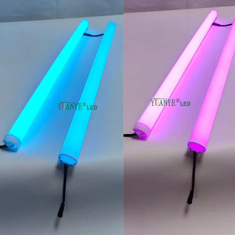 IP65 LED Aluminium LED RGB Tube Light 6W hingga 12W RGB RGBW WHITE WARNA UNTUK OUTDOR MENGGUNAKAN YY-HL50 1