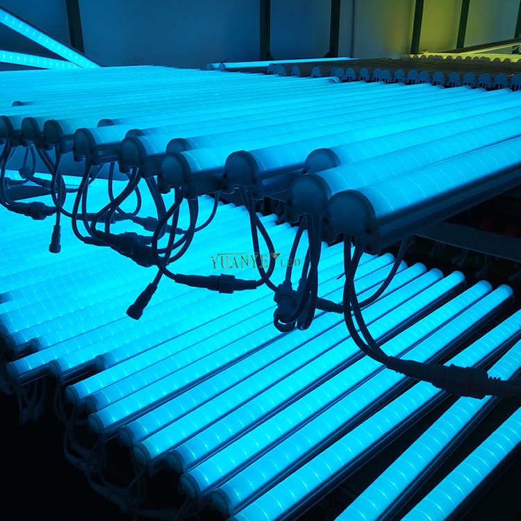 Digital Tube Pixel Bar Light Supplier Wall Washer YY-HL5042 Rdm Advertising Display Building Aluminum Batten Light 8