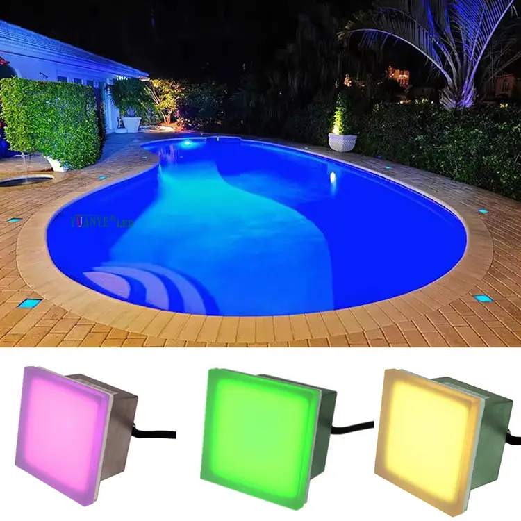 Led Stainless steel inground light Rgbw 4000K Cool White With Tuya Dmx512 Control for Driveway Pathway Step YY-DZS001 1