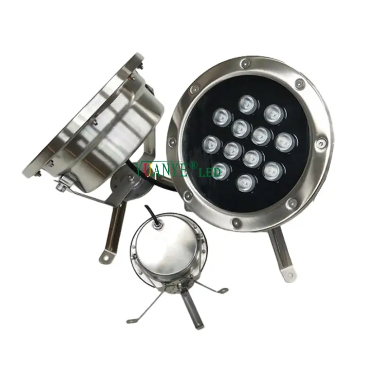 Tuya IP68 LED de acero inoxidable LED submarino 6W 18W 24W con modelo de control RF YY-SDTG 1