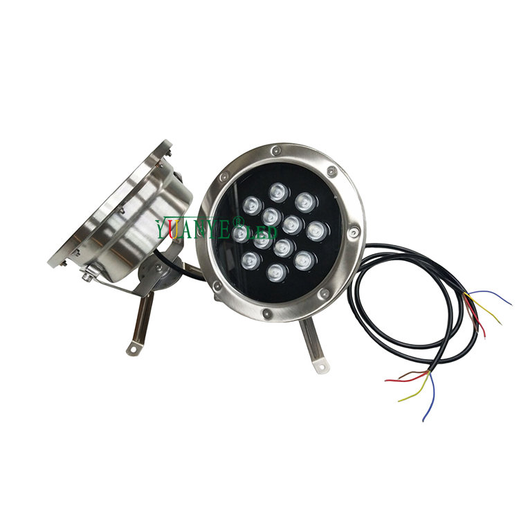 TUYA IP68 Светодиодные светодиоды из нержавеющей стали подводные огни 6W 18W 24 Вт с RF DMX/RDM Control YY-SDTG 8