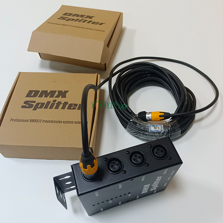 Baru 2.4GHz DMX512 8 WAY 3W isyarat penguat wayarles wireless wireless splitter untuk konsol penerima pemancar DMX yy-dmx012 9