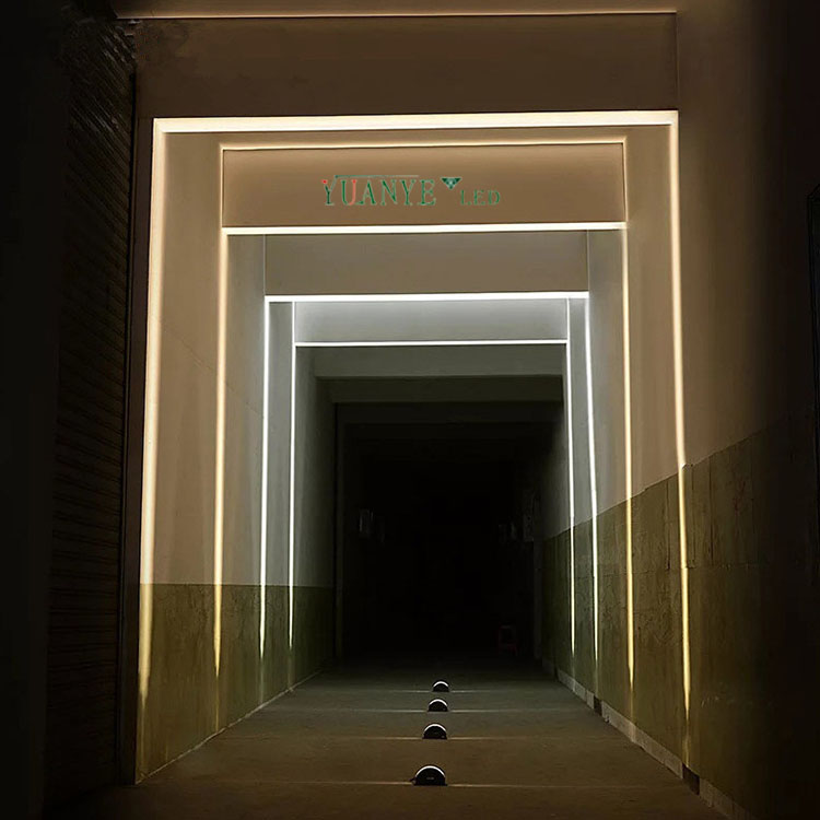 Tenaga Moden Penjimatan LED Lampu Dinding Eksterior DMX512 Kawalan dengan kepala tunggal RGBW YY-BDW012 8