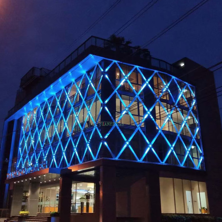 Yuanyeled - Lampu LED Taman Luaran RGBWY 180 Degree 5W 10W Hotel Square Buildings Lights Wall Yy -BDW005 13