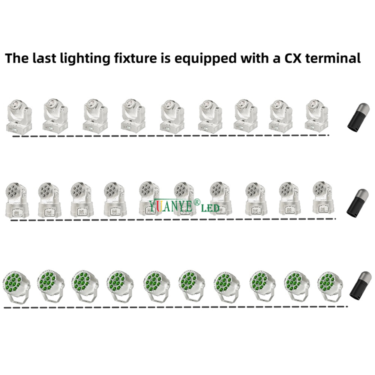 DMX Терминатор 120 Ом 3 PIN XLR Самка мужского разъема Адаптер Адаптер Стадия Эффекты010 7