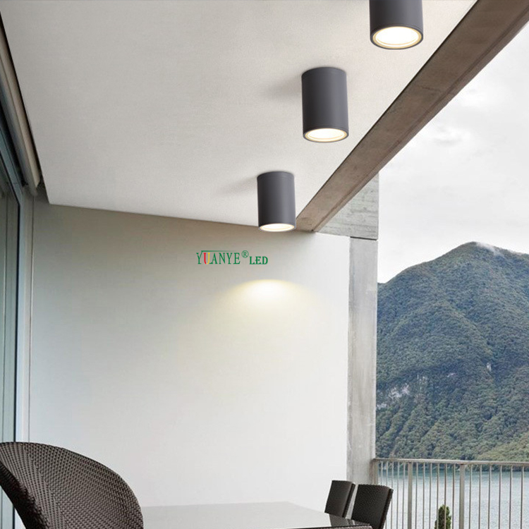 Yuanyeled extérieur imperméable goutte à goutte Luminaria plafond plafond ip65 surface montée yy-bdr006 12