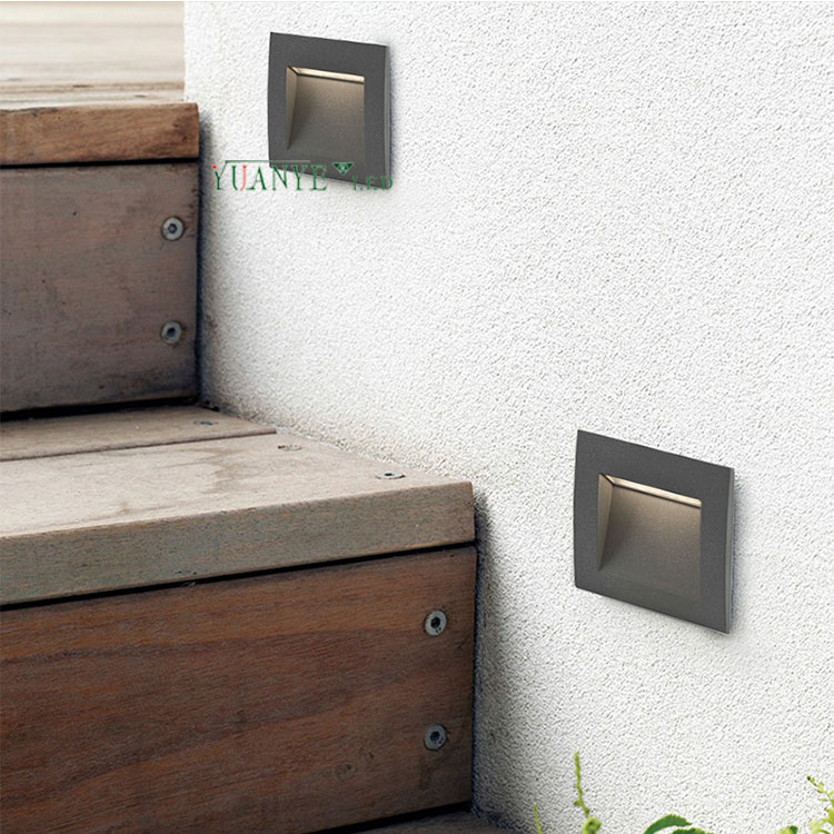 Nouveau modèle LED moderne LED intégrée à pas de lumière Induction du voyant YY-QJL001 1W 2W 3W RAMPLAGE SMART RADABLABLE YUANYELED 12