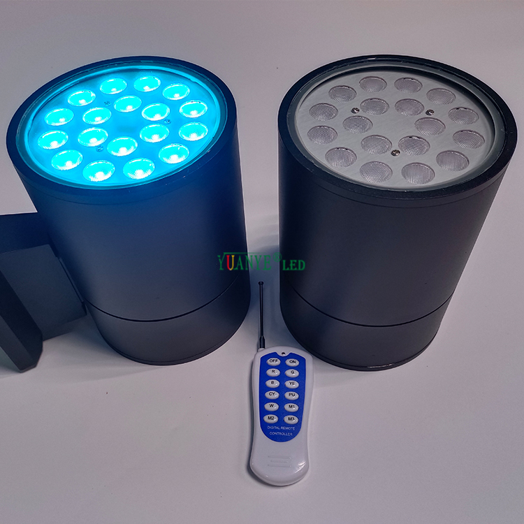 YuAnyELED-LED屋外の壁のライトRFリモートコントロール塩耐性海辺適切なIP65 YY-BDR001 8