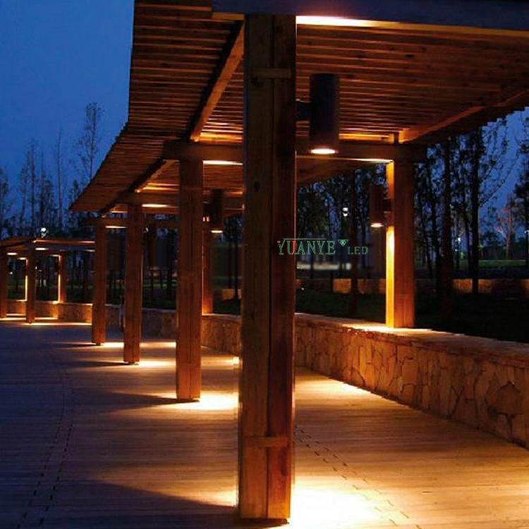 Yuanyeled-Doppelkopf-LED-Wandleuchte 12*2W 24W auf und ab Anti-Blend für den Hof YY-BDR001 12