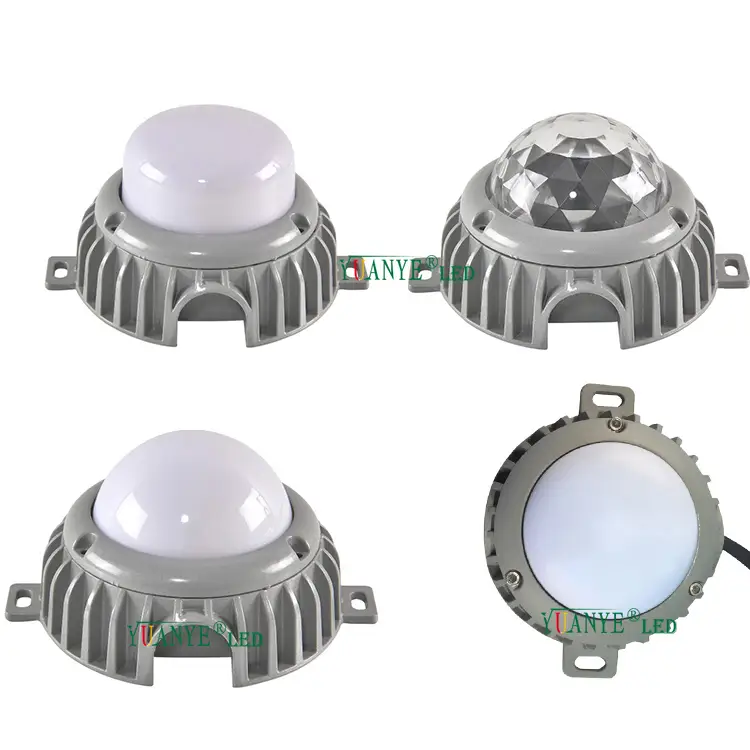 3W 5W 6W LED Pint Light Source Diametro RGBW 90mm 130mm con ricevitore DMX512 wireless e trasmettitore YY-DG034 1