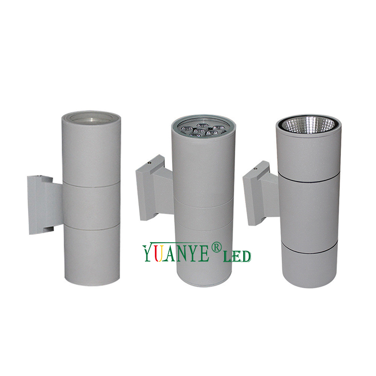 最高品質のカスタムアウトドアウォールランプダブルサイド6W 18W 24W 36W RGBWYリモートコントロールBDR001-B 7