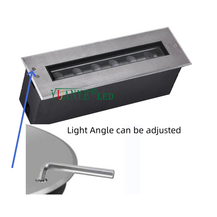 Регулируемый световой луча IP67 Светодиод в заземленных светильниках 330 мм 1030 мм с нержавеющей стали для палубы yy-dml005 12