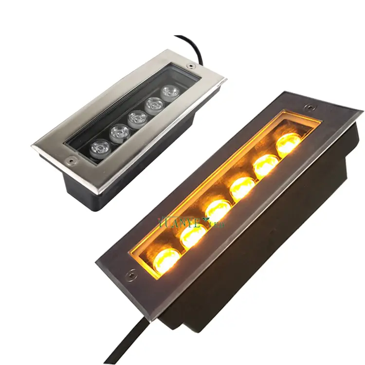 Yuanyeled LED Underground Linear Light 7,8 '' 1ft 2ft 3ft 4ft IP65 RGB 4000K 6000K Wandscheibe Licht YY-DML002 1