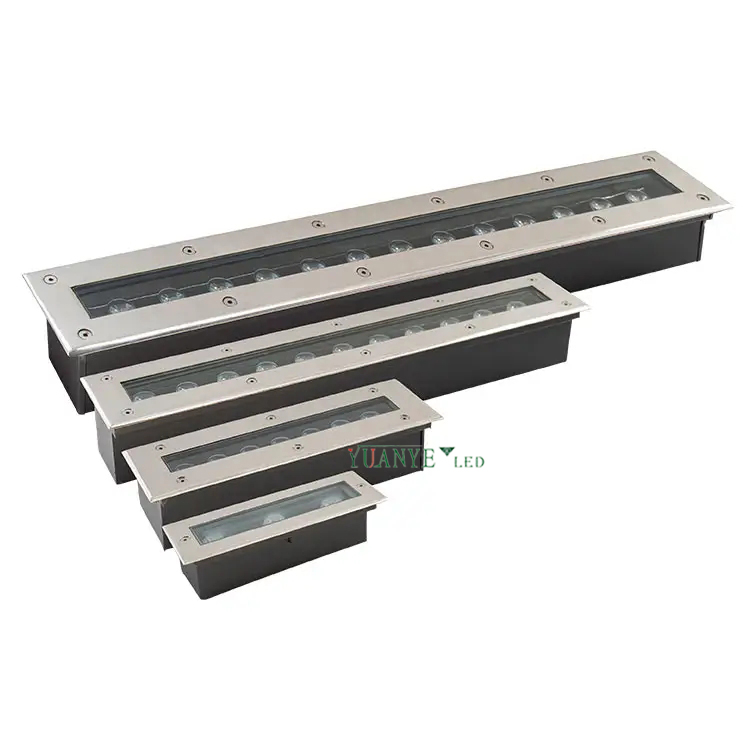 Yuanyeled LED Underground Linear Light 7,8 '' 1ft 2ft 3ft 4ft IP65 RGB 4000K 6000K Wandscheibe Licht YY-DML002 7