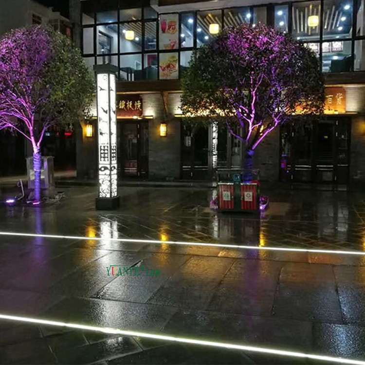 Yuanyeled - Chine en gros de la lumière du sol linéaire télécommande intégrée montée pour le projet de paysage extérieur yy-dtl006 12