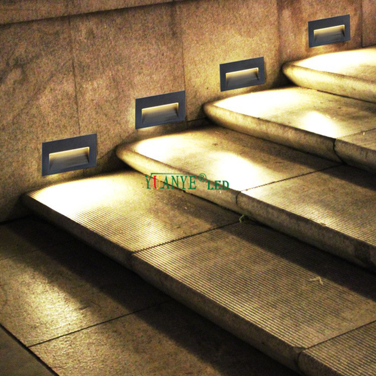 6W 9W 15W 24W Aluminium LED STEP Light IP65 Escaliers extérieurs Lights avec télécommande Walling extérieur YY-QJL024 12