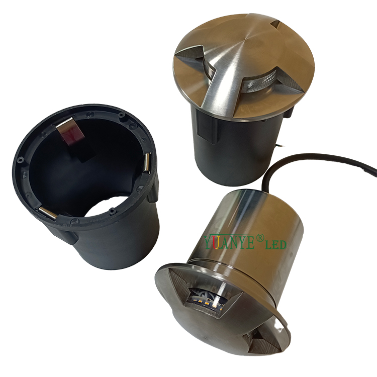 IP65ステンレス鋼LEDアンダーグラウンド埋め込みランプ3W 5W 6W DIA 4.3インチ高さ6インチYY-DMR027 9