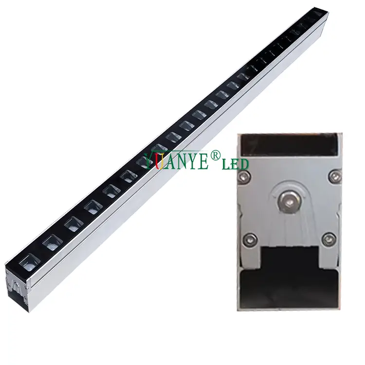 yuanyeled دفن LED LED خطي LIDED LIGHT الحجم المخصص عرض 1.6inch RGB 6W 9W 18W 24W YY-DTL008 1