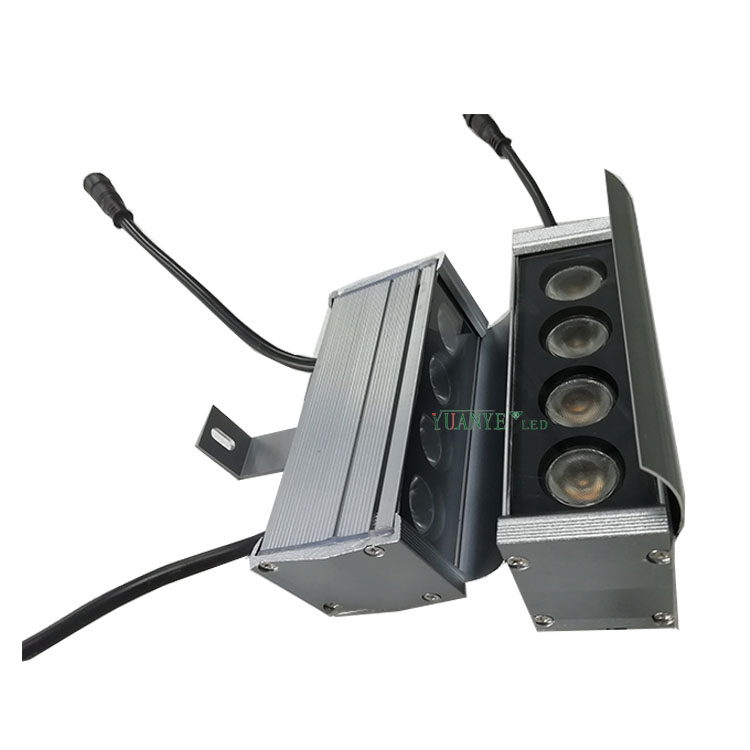 DMX512 Rondella a parete regolabile Light 6W 9W 12W per edificio per hotel esterno AC/DC incorporato YY-XQ4068 9