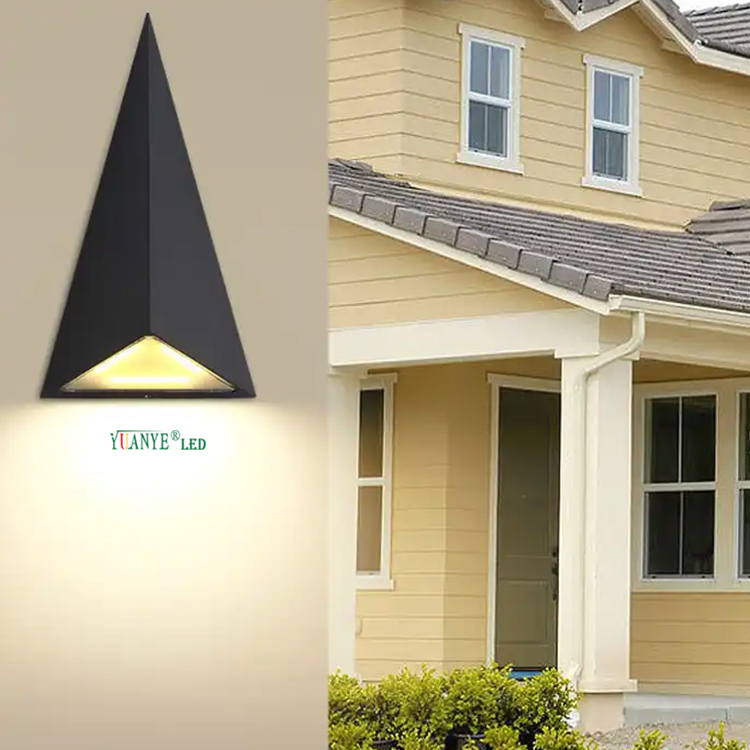 YuaNyELED -Modern LED Exterior Wall Lights Aluminium 5W 6W 9W TriangleIP65003 11