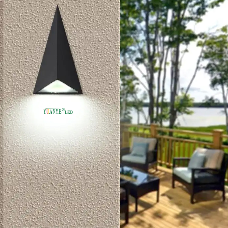YuaNyELED -Modern LED Exterior Wall Lights Aluminium 5W 6W 9W TriangleIP65003 12