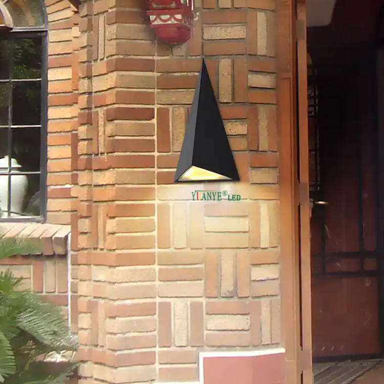 YuaNyELED -Modern LED Exterior Wall Lights Aluminium 5W 6W 9W TriangleIP65003 10