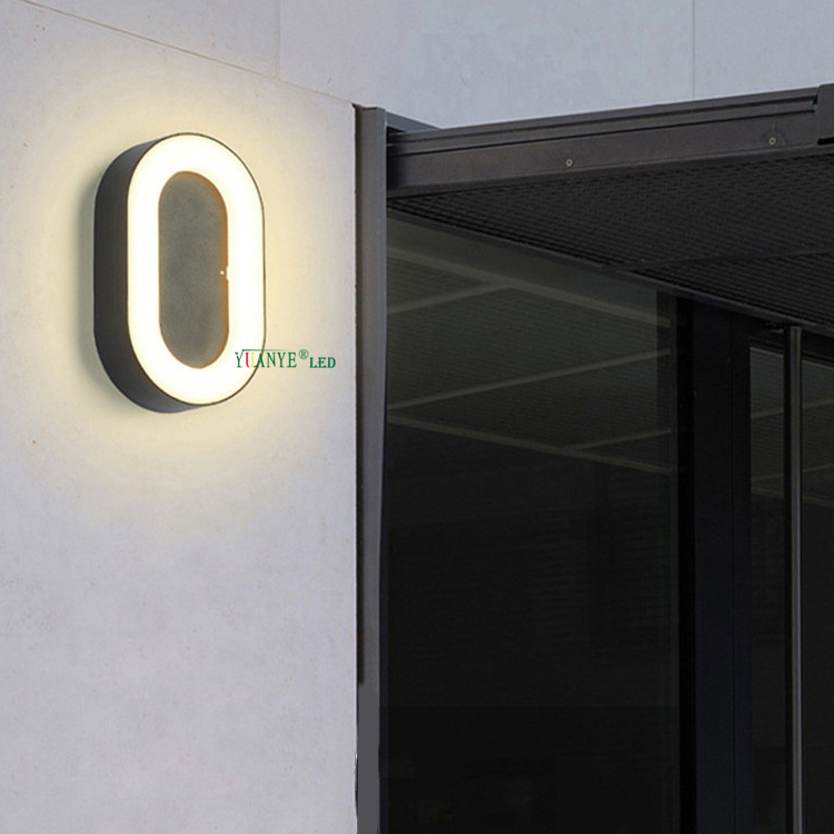 ソーラーウォールライトIP65屋外防水12W 18W 24Wブラックガーデンホーム造園表面マウントYY-BDS029 14