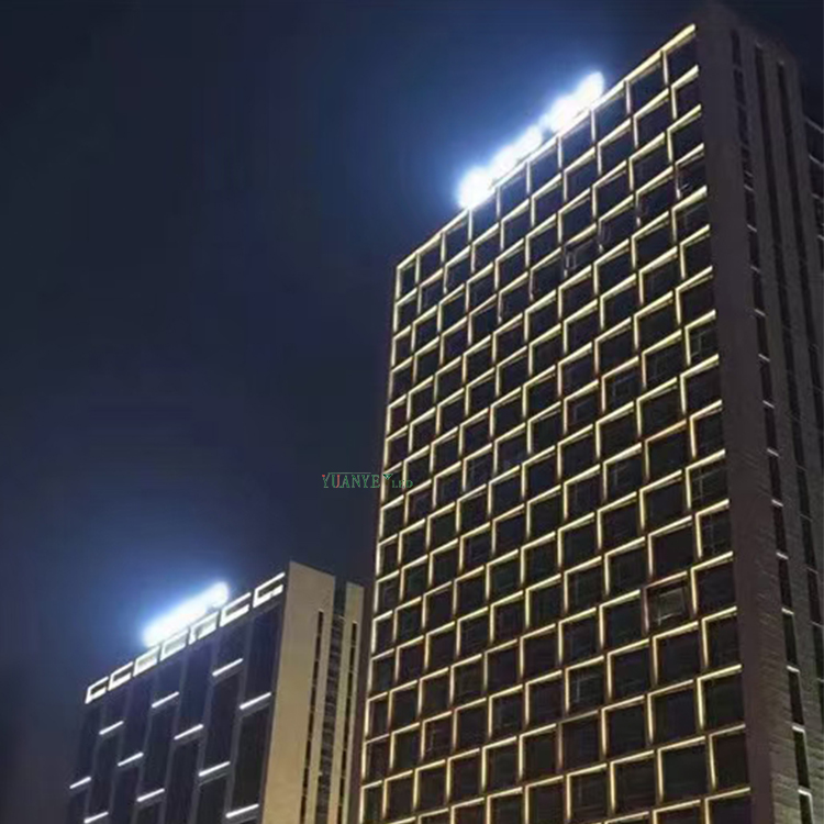 YuanyEled-LED Sill Light IP65 Impermeable a media luna fuera de la luz decorativa para la fiesta del escenario del hotel YY-BDW016 11