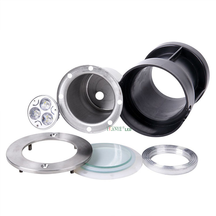 Yuanyeled - Kalis air bawah air RGB LED Bawah Tanah Bawah Bawah DC 4000K IP68 untuk Model Kolam Renang YY -SDDB 8