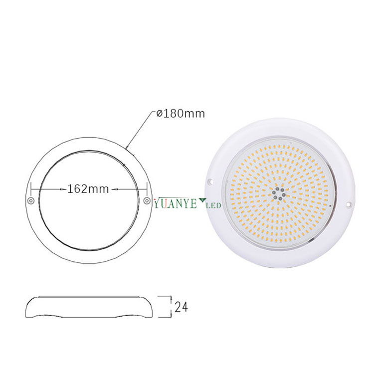 yuanyeled - Ip68 Underwater Slim Pool Light Dali AC 12v Dimmable Outside ABS Lighting CCT Change YY-YCDD 9