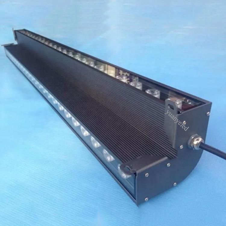 Yuanyeled - Lampu Pencuci Dinding Linear LED LED LED OUTDOR 24W 36W IP65 DMX 3 sisi memancarkan cahaya YY -XQ95100 5