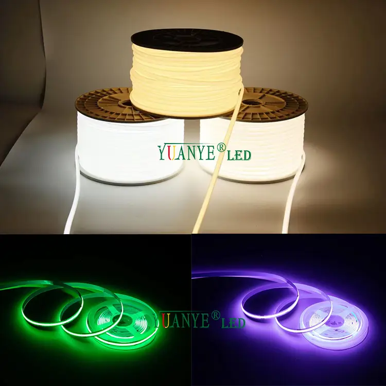 DC24V RGBW LED Outdoor Flexible Streifenleuchte 13mm 28mm PU Material 12W 18W 24W 36W mit DMX512 YJ-XQ2813 1