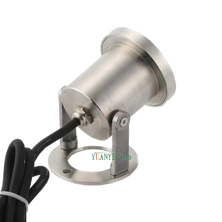 Yuanyeled - Lampu LED Pusingan Kolam Bawah Kolam Kolam Stainless 3W DMX512 RGB 12V IP68 Banjir Kalis air YY -SDTS 7