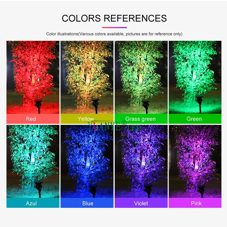 Yuanyeled IP68 Outdoor Landschaftslicht 3W 4W DIA 3,2 Zoll Dimmbare Garten-Spike-Licht Edelstahl für Pfad YY-TG2R 2