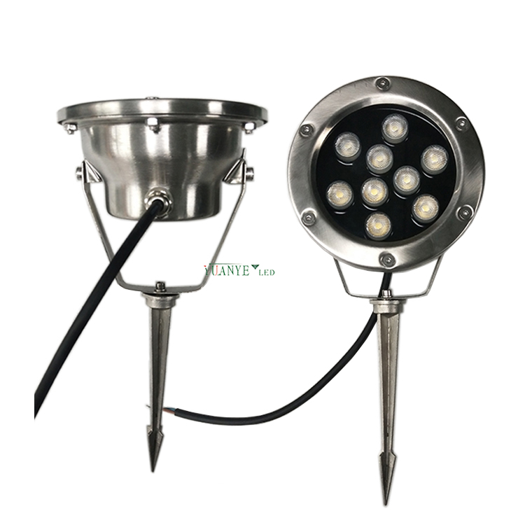 Gartenspot Light 3W 9W 12W 24W Rasenweg Outdoor IP65 DMX512 Spike Edelstahl für Innenhof Flutlicht yy-tg2s 7