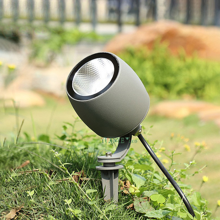 Street Light Waterproof Ip65 Outdoor Spike Zigbee3.0 Rgbw Grey Finish Led Garden Light 10