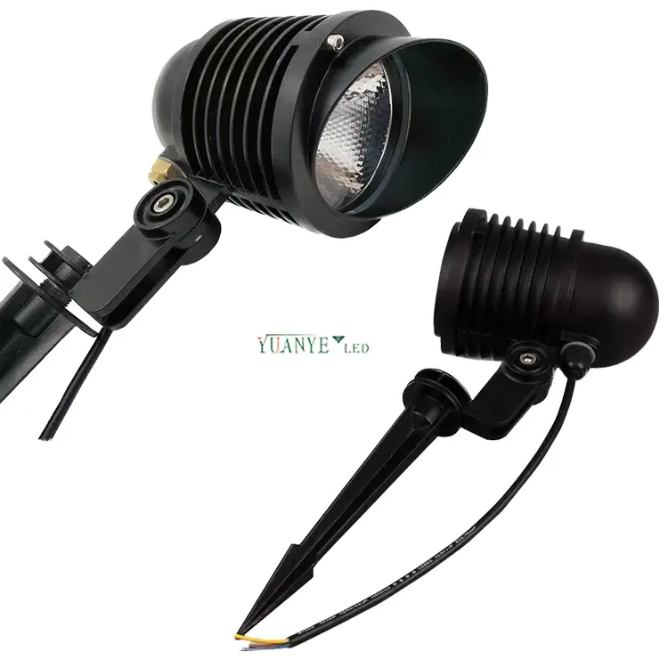 Sensor berkualiti tinggi Bollard Garden Light Cob 3W 18W 24W Black Finish Smart Street Light YY-TG2F 1