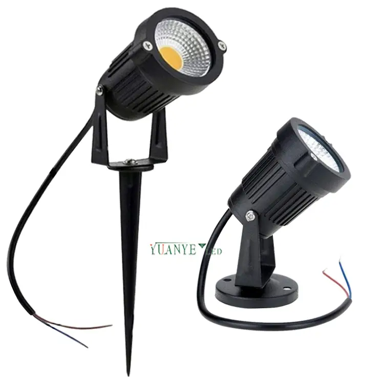 China Outside Lights Dc12v Dc24v Spike Light YY-TG2E 1w 2w 3w Inground Light Dimmable Changing Color 1