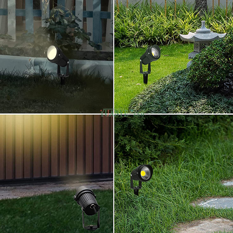 China Außenleuchten DC12V DC24V Spike Light YY-TG2E 1W 2W 3W Eingrall licht dimmbar wechselnde Farbe 2