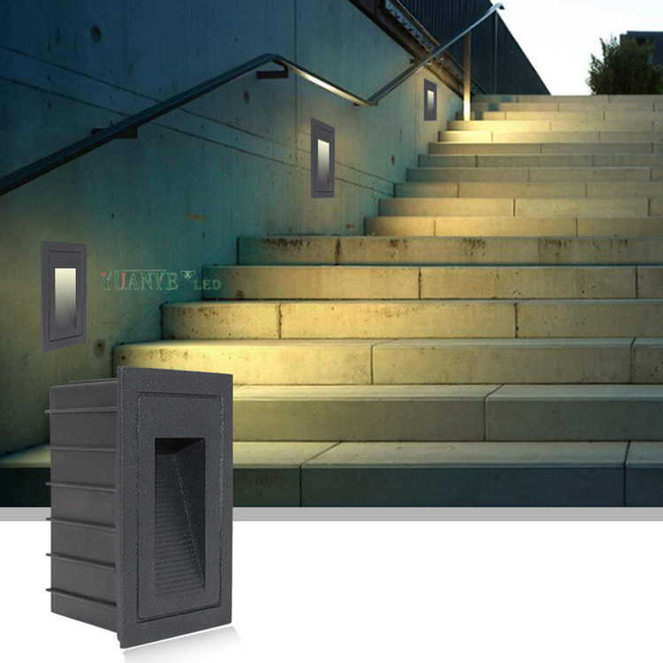 Étape en aluminium Light Outdoor Creative Garden Wall Light Yy-QJL018 1W 3W 5W DMX Éclairage décoratif yuanyeled 12